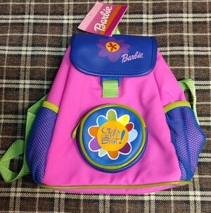 New 1999 Barbie Pink & Blue Floral Insulated Backpack
